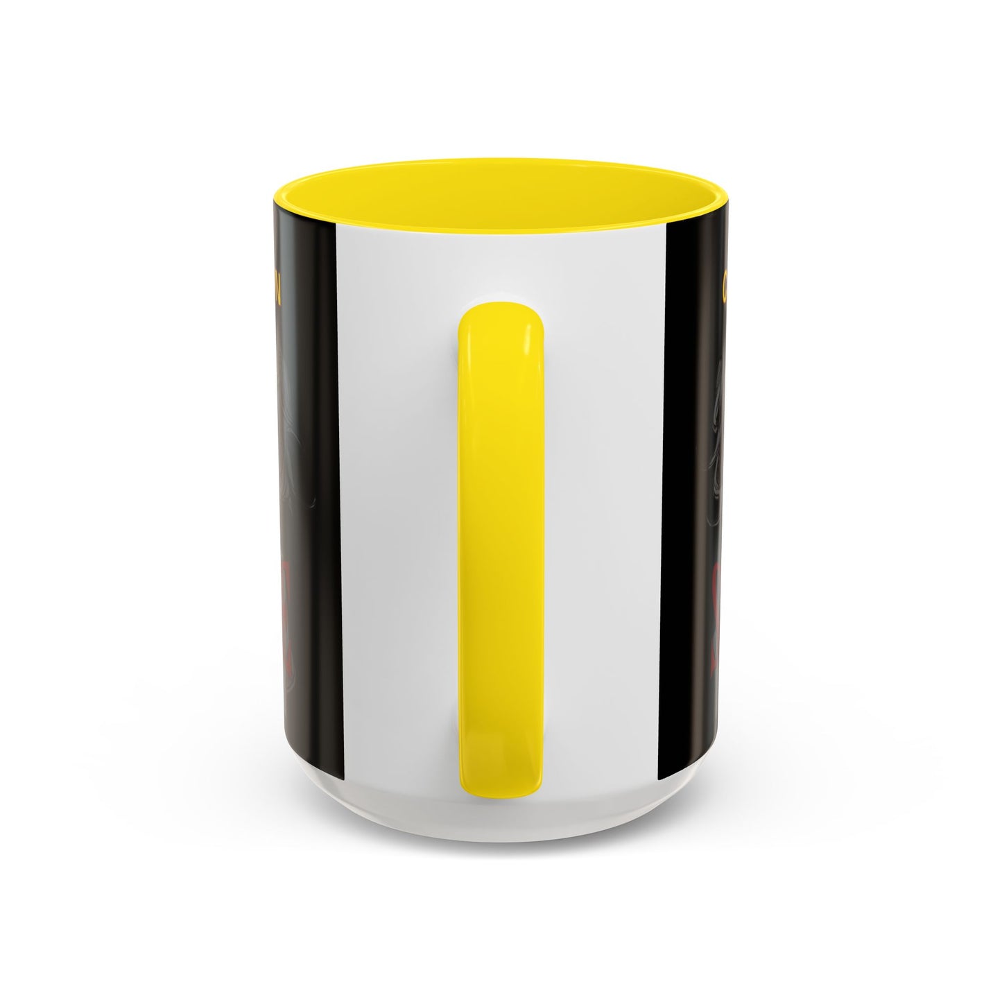 Caution, Savage Black Accent Mug by cypherpunkgear.com