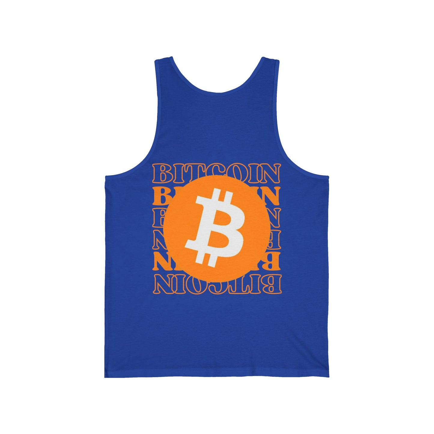 2-sided, Bitcoin, Bitcoin, Bitcoin (BTC) Unisex Jersey Tank Top by cypherpunkgear.com