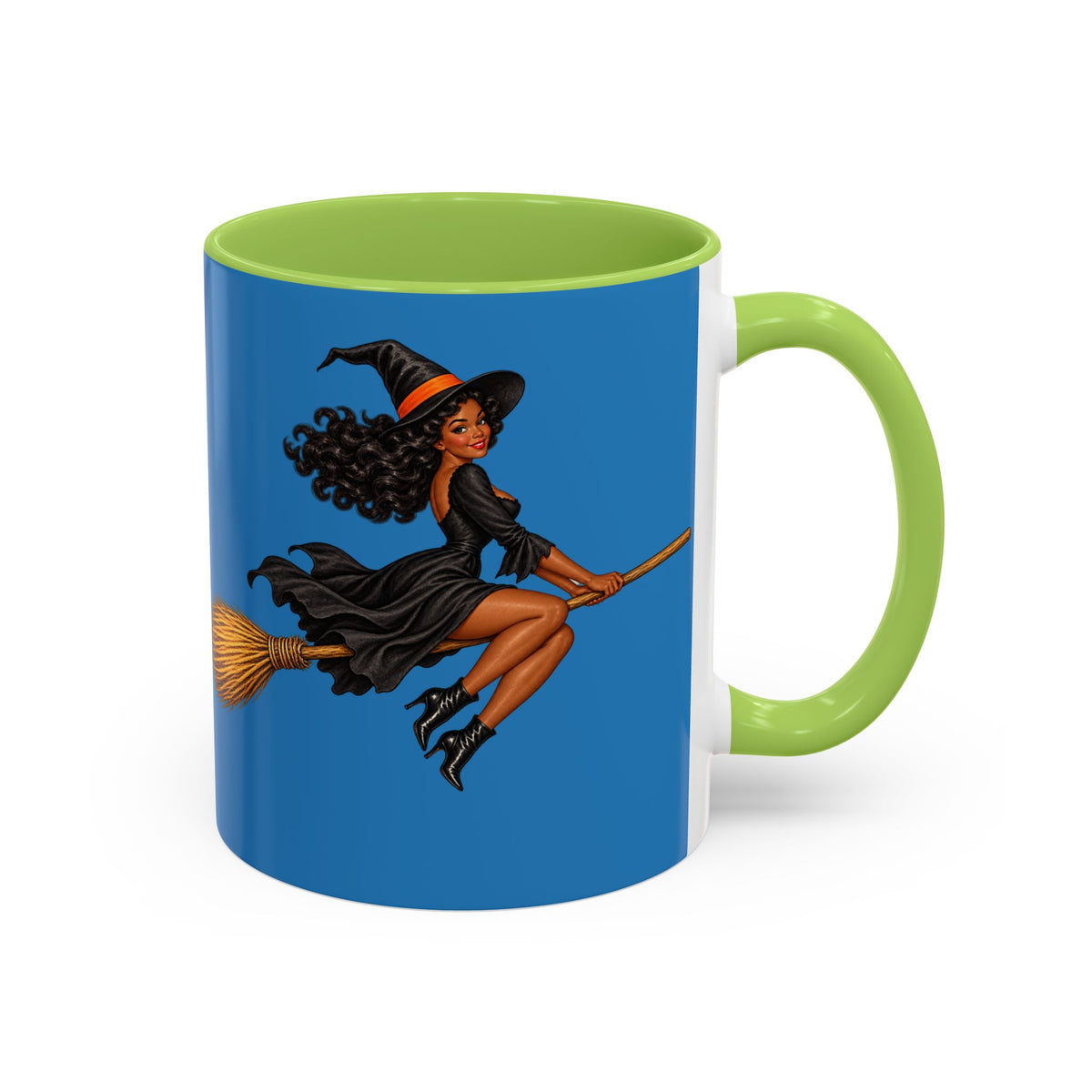 Velvet Vex Blue Accent Mug by CreepyCrafts.boo