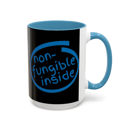 Non-Fungible Inside Black Accent Mug by cypherpunkgear.com