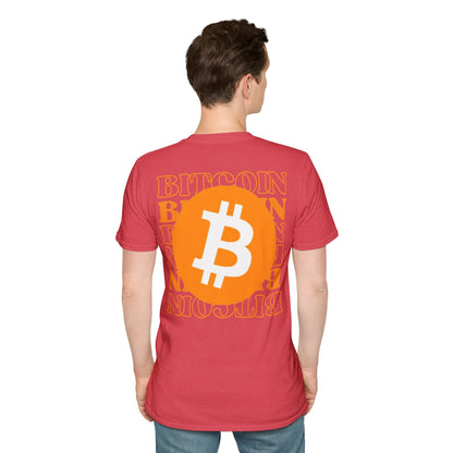 2-sided, Bitcoin, Bitcoin, Bitcoin (BTC) Light colors Unisex T-Shirt by cypherpunkgear.com