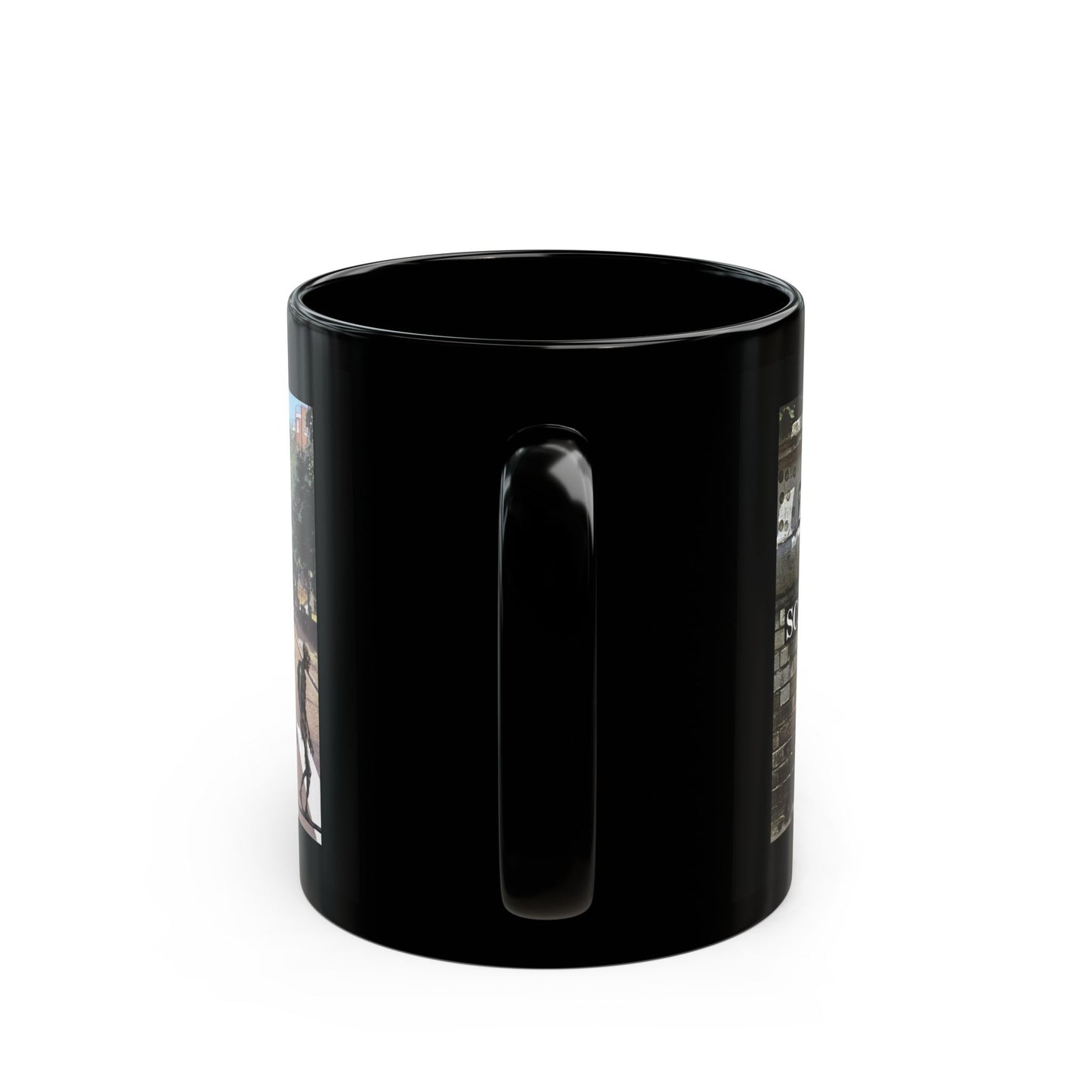 2-sided, Scabby Road Black Mug by CreepyCrafts.boo