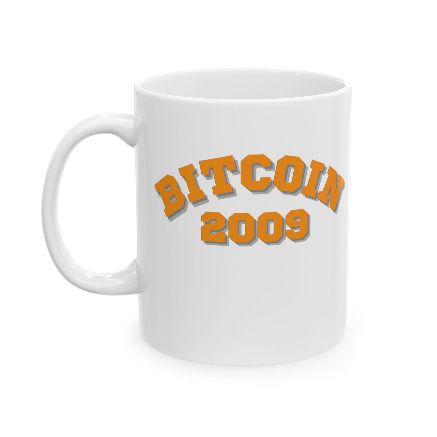 Bitcoin 2009 White Mug by cypherpunkgear.com