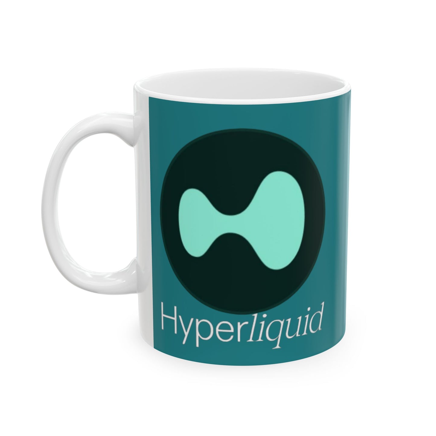 Hyperliquid White font Hyperliquid Mug by cypherpunkgear.com