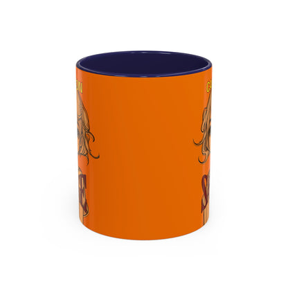 Caution, Savage Orange Accent Mug by cypherpunkgear.com