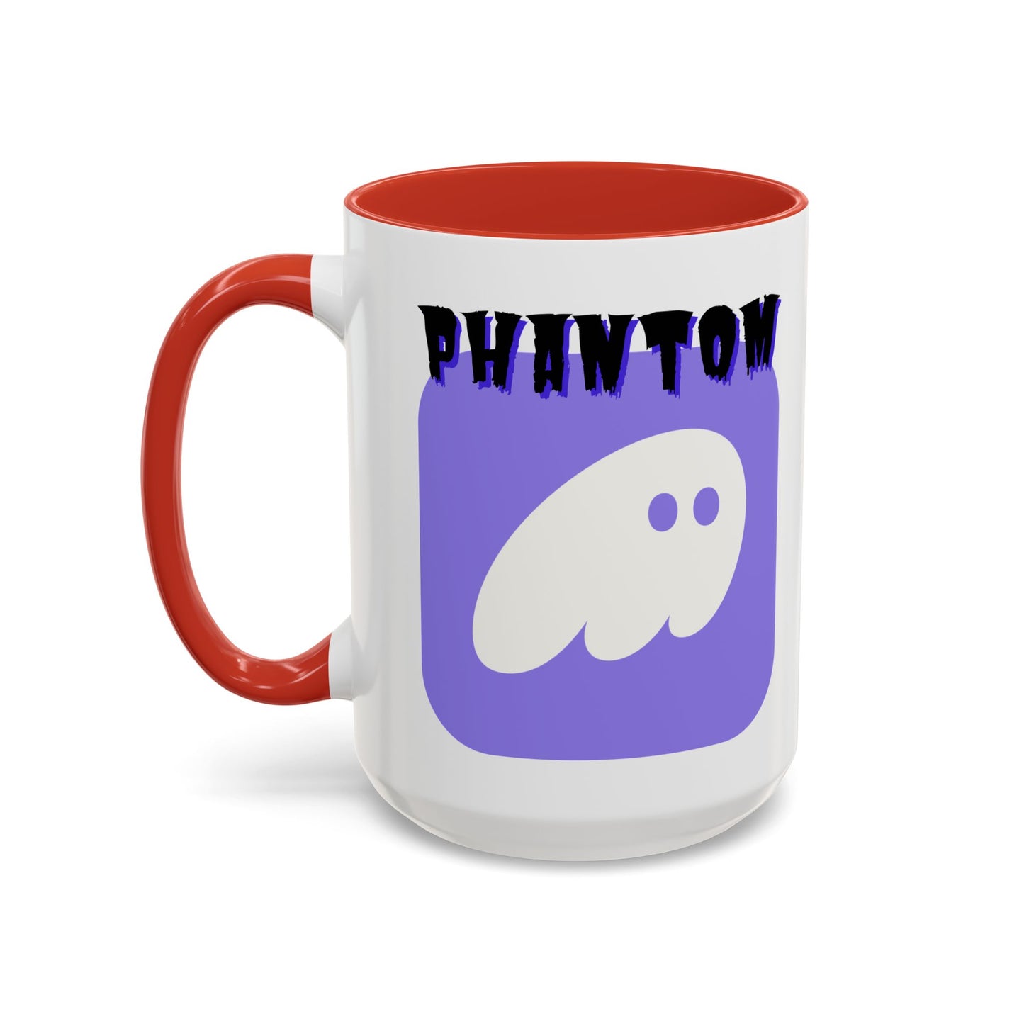 Phantom Hot Wallet White Accent Mug by cypherpunkgear.com