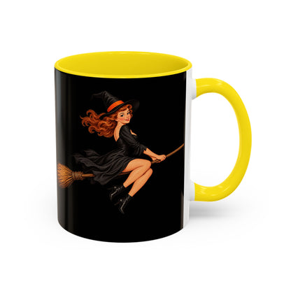 Hazel Hex Black Accent Mug by CreepyCrafts.boo