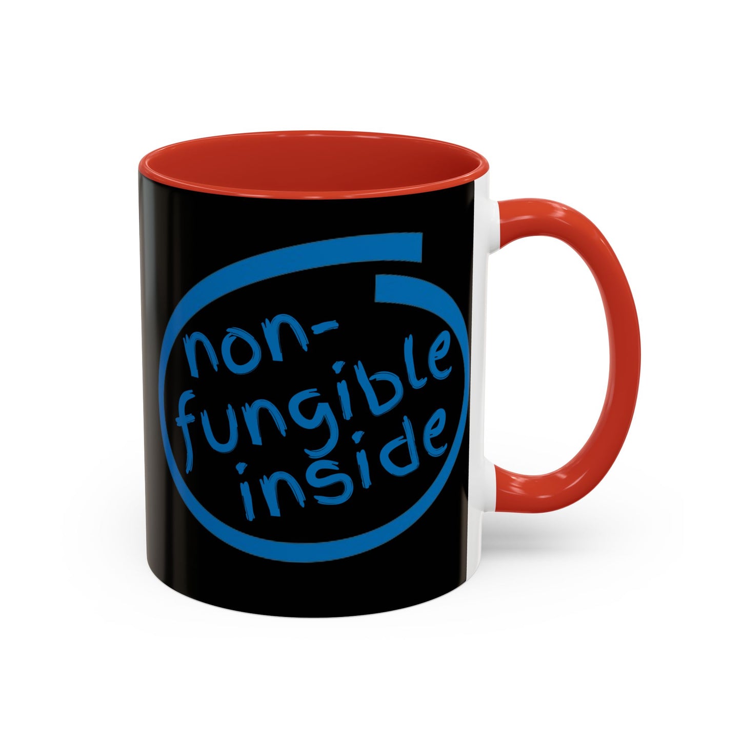 Non-Fungible Inside Black Accent Mug by cypherpunkgear.com