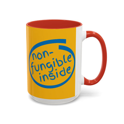 Non-Fungible Inside Yellow Accent Mug by cypherpunkgear.com
