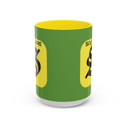 SolflareLogo Green Accent Mug by cypherpunkgear.com