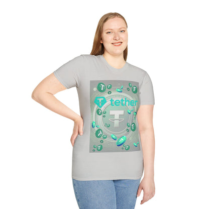 Tether LTcolors Unisex T-Shirt by cypherpunkgear.com