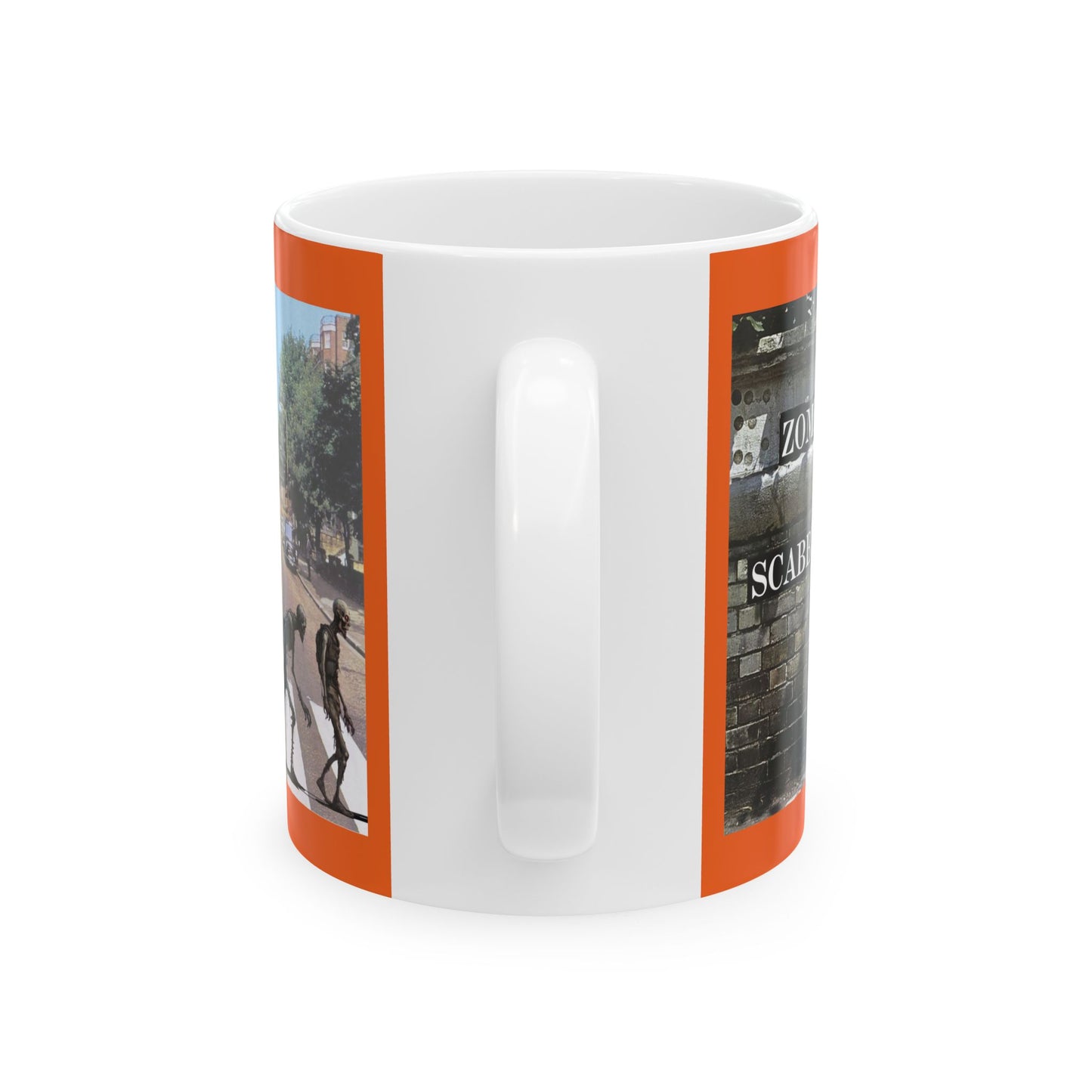 2-sided Scabby Road Orange Mug by cypherpunkgear