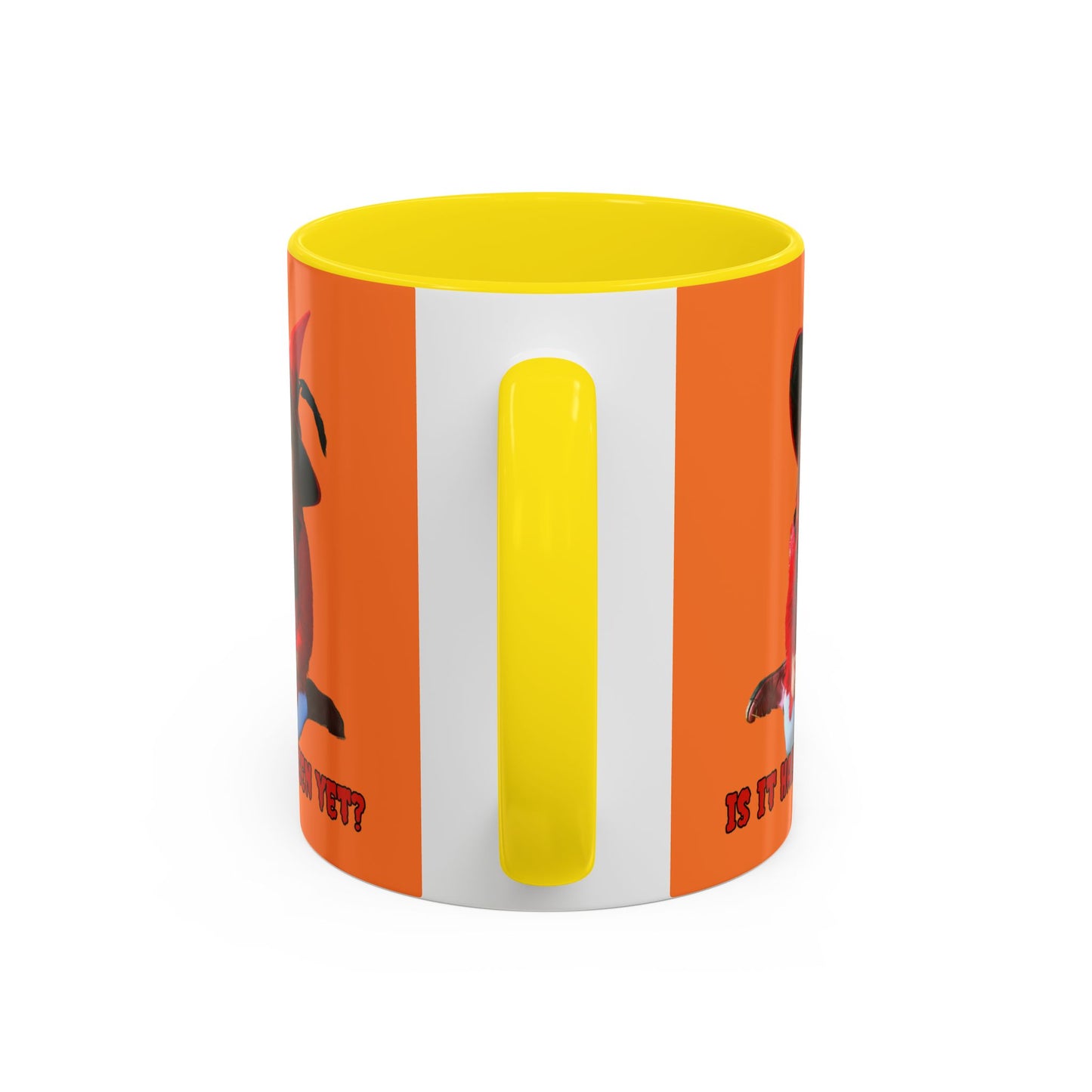 Is it Halloween yet? Orange Accent Mug by CreepyCrafts.boo
