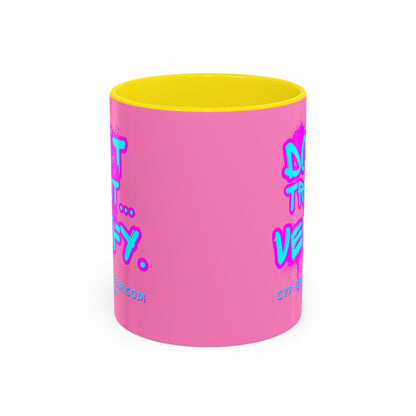 Don't Trust...Verify. Light Pink Accent Mug by cypherpunkgear.com