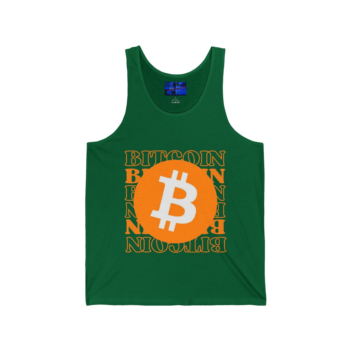 Bitcoin Bitcoin Bitcoin (BTC) Unisex Jersey Tank Top by cypherpunkgear.com