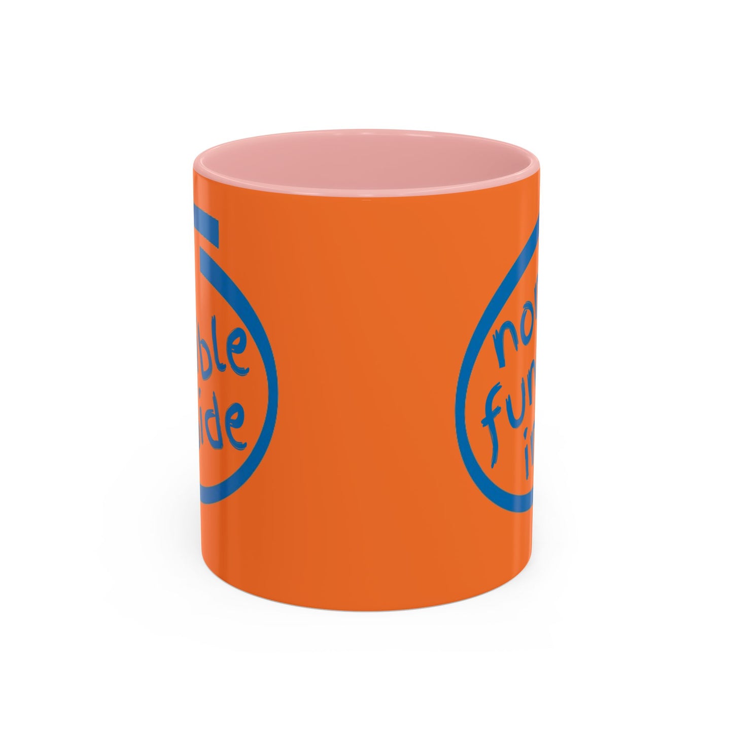 Non-Fungible Inside Orange Accent Mug by cypherpunkgear.com