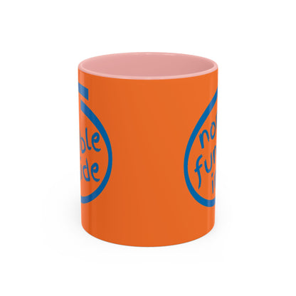 Non-Fungible Inside Orange Accent Mug by cypherpunkgear.com