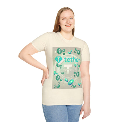 Tether Light colors Unisex T-Shirt by cypherpunkgear.com