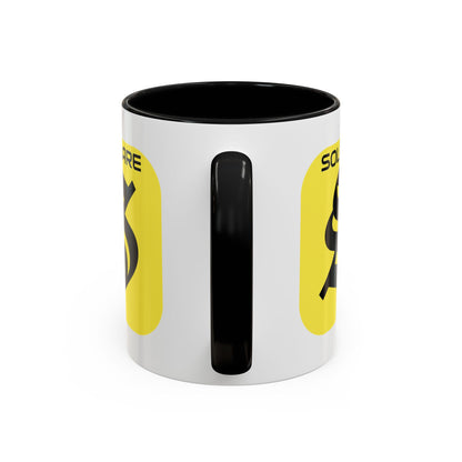 SolflareLogo White Accent Mug by cypherpunkgear.com