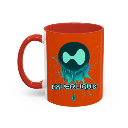 HYPE Drip Orange Accent Mug by cypherpunkgear.com