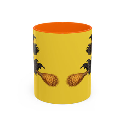 Velvet Vex Yellow Accent Mug by CreepyCrafts.boo