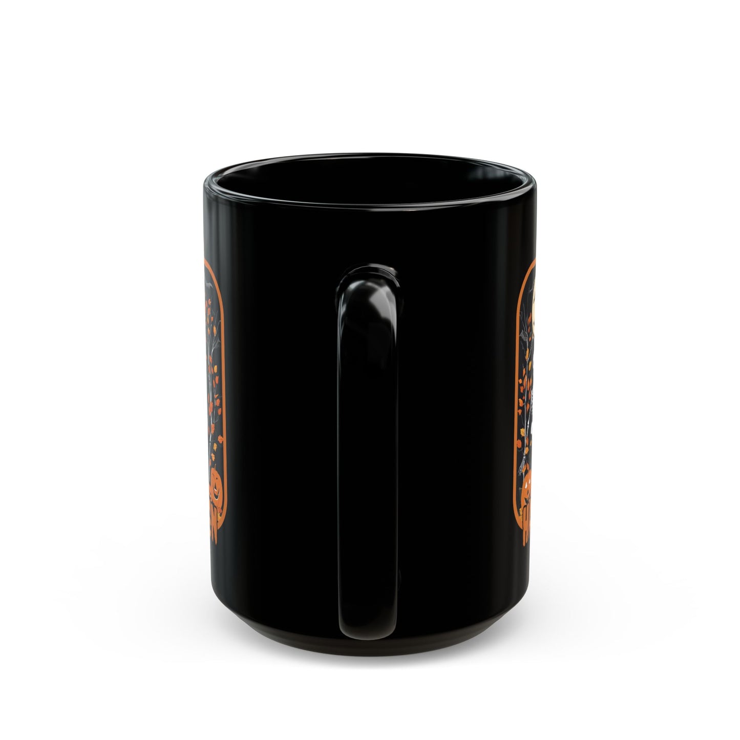 Spooktacular Skeletons of Halloween Black Mug by CreepyCrafts.boo