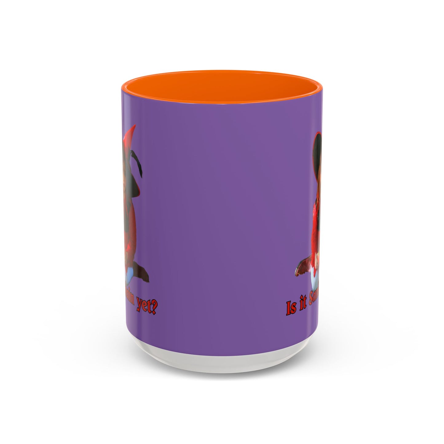 Is it Samhain yet? Light Purple Accent Mug by CreepyCrafts.boo