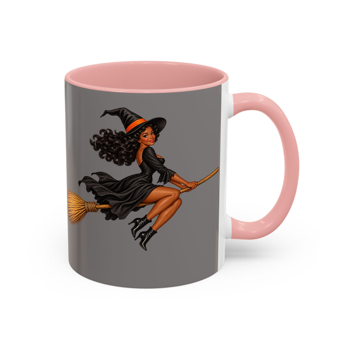 Velvet Vex Grey Accent Mug by CreepyCrafts.boo