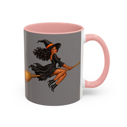 Velvet Vex Grey Accent Mug by CreepyCrafts.boo