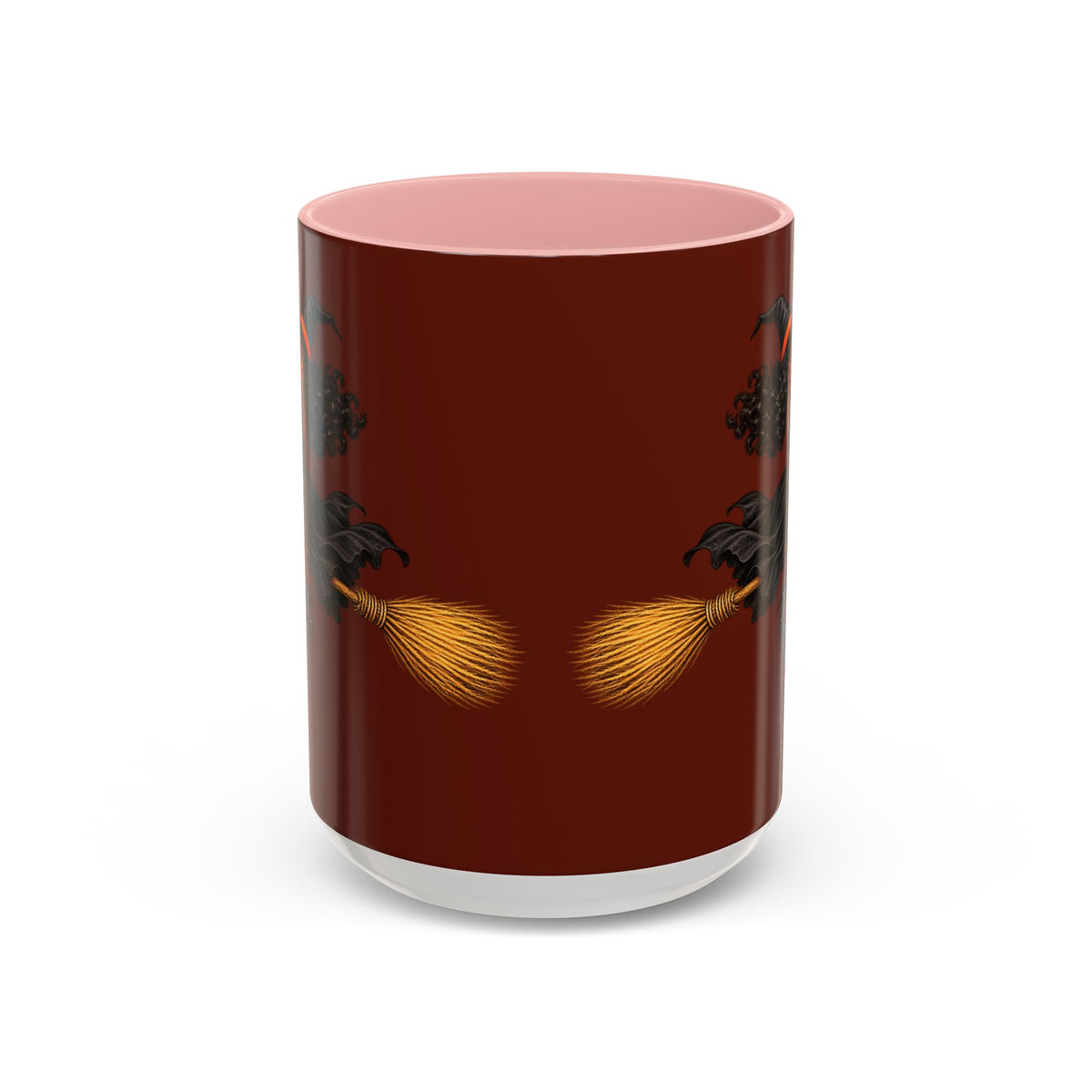 Velvet Vex Brown Accent Mug by CreepyCrafts.boo