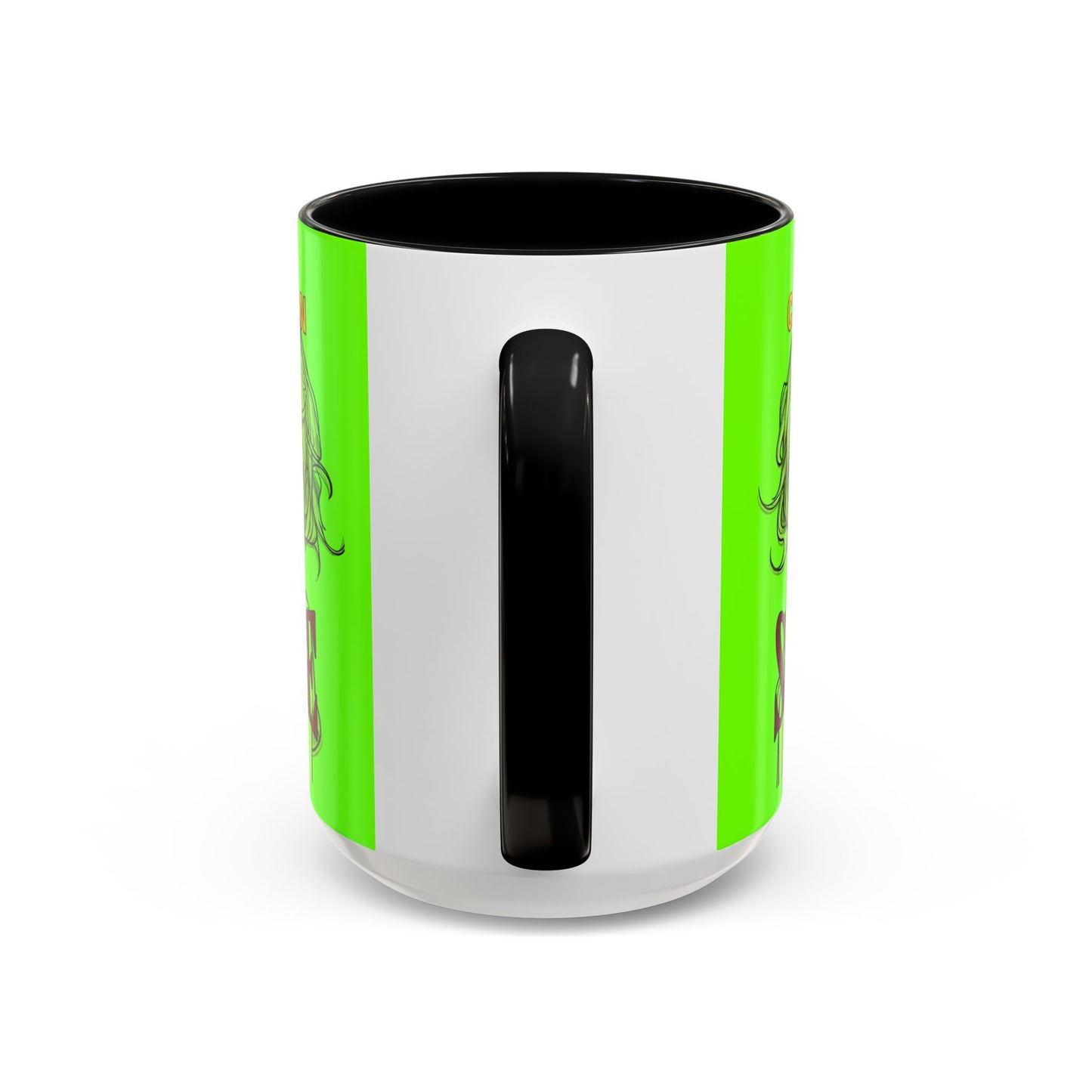Caution, Savage Light Green Accent Mug by cypherpunkgear.com