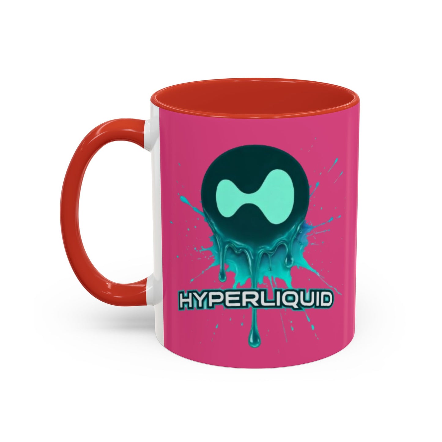 HYPE Drip Pink Accent Mug by cypherpunkgear.com
