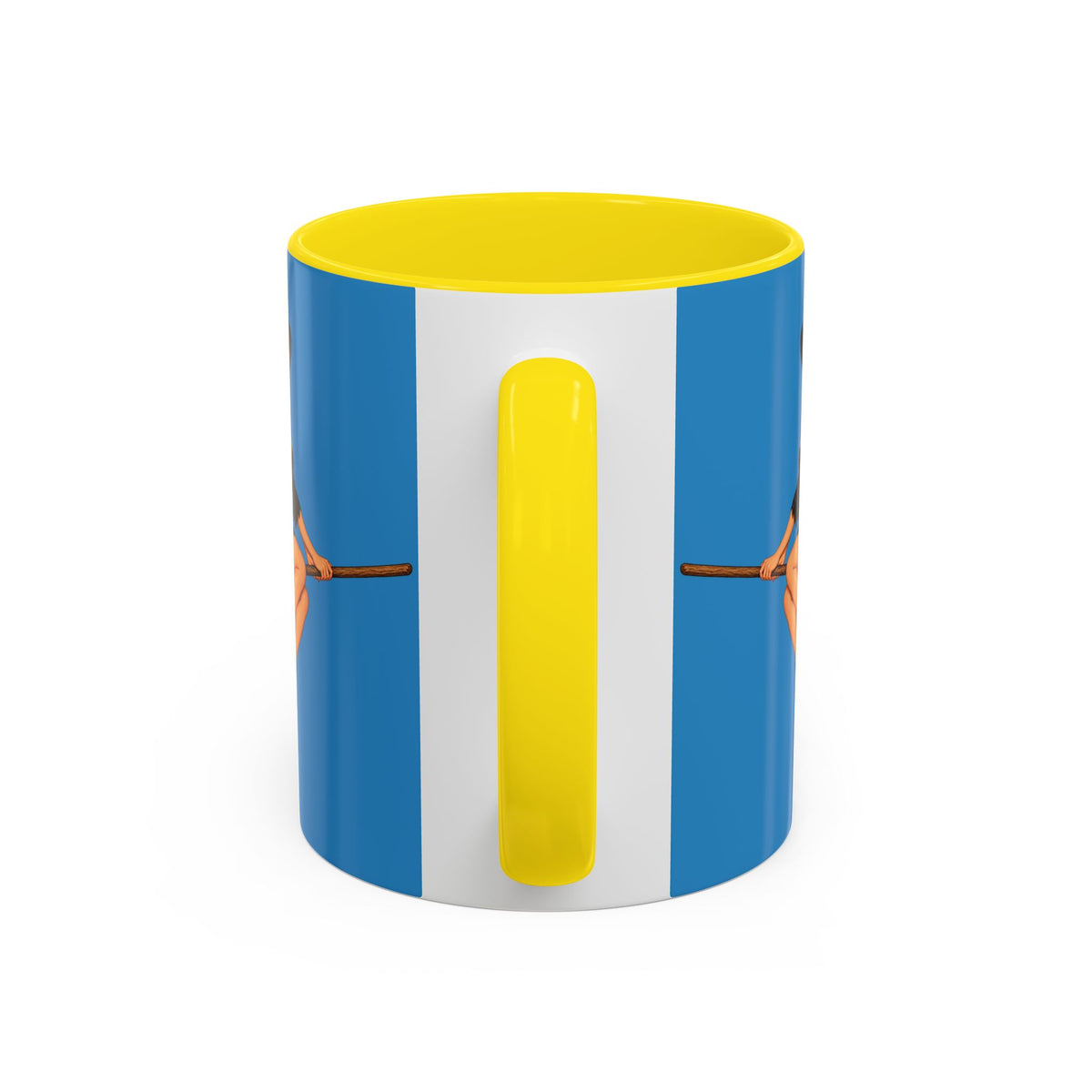 Hazel Hex Blue Accent Mug by CreepyCrafts.boo