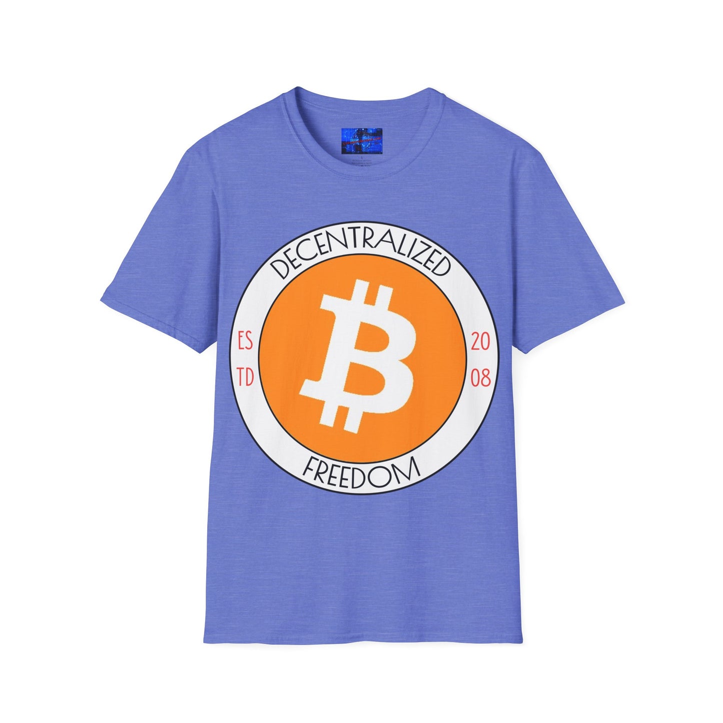 Bitcoin Decentralized Freedom LTcolors Unisex T-Shirt by cypherpunkgear