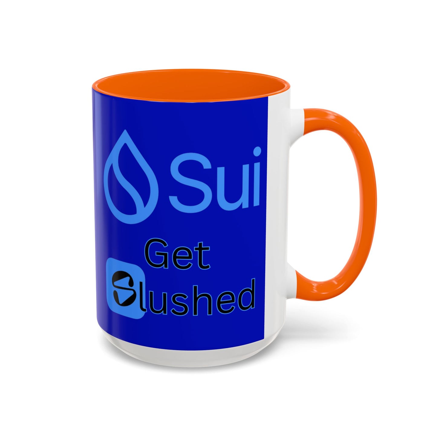 Sui: Get Slushed Dark Blue Accent Mug by cypherpunkgear.com
