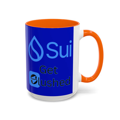 Sui: Get Slushed Dark Blue Accent Mug by cypherpunkgear.com
