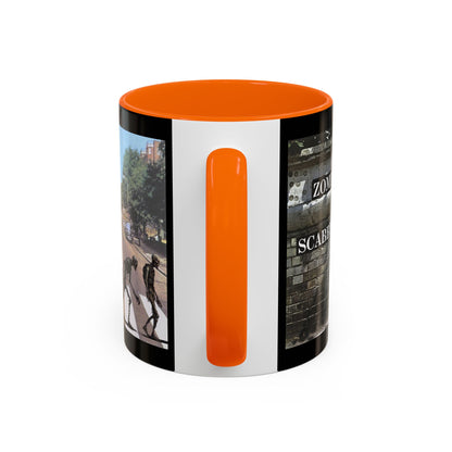 2-sided, Scabby Road Black Accent Mug by CreepyCrafts.boo