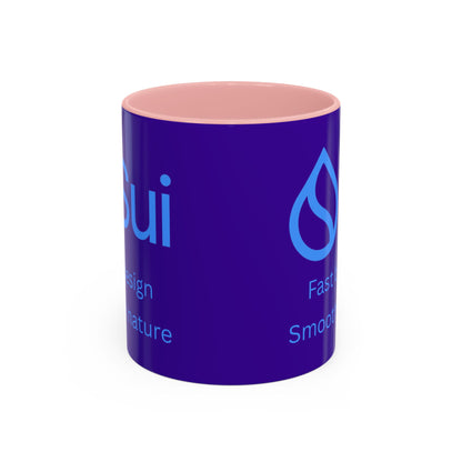 SUI Purple Accent Mug by cypherpunkgear.com