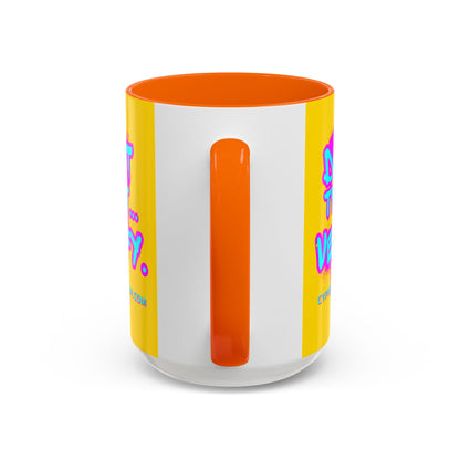 Don't Trust...Verify. Yellow Accent Mug by cypherpunkgear.com