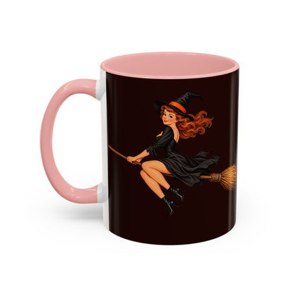 Hazel Hex Brown Accent Mug by CreepyCrafts.boo