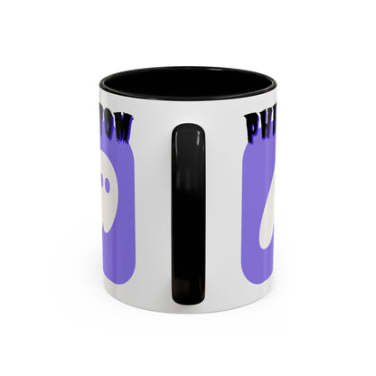 Phantom Hot Wallet White Accent Mug by cypherpunkgear.com