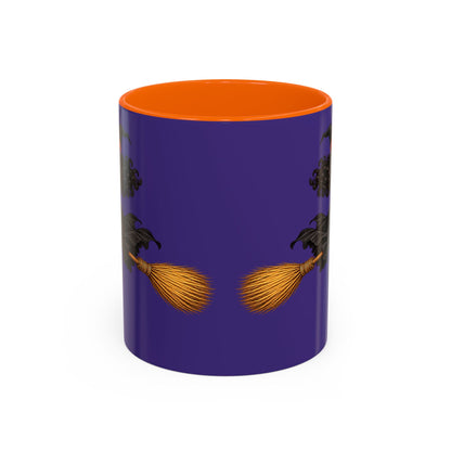 Velvet Vex Purple Accent Mug by CreepyCrafts.boo