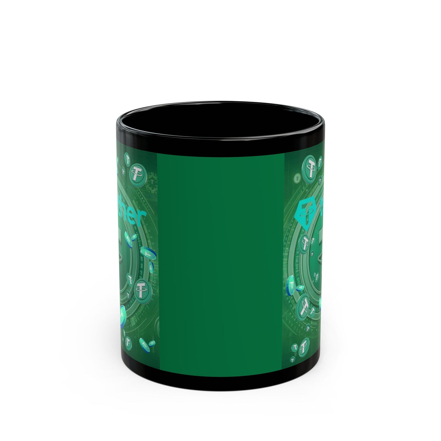 Tether Green Mug by cypherpunkgear.com