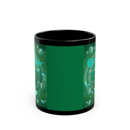 Tether Green Mug by cypherpunkgear.com