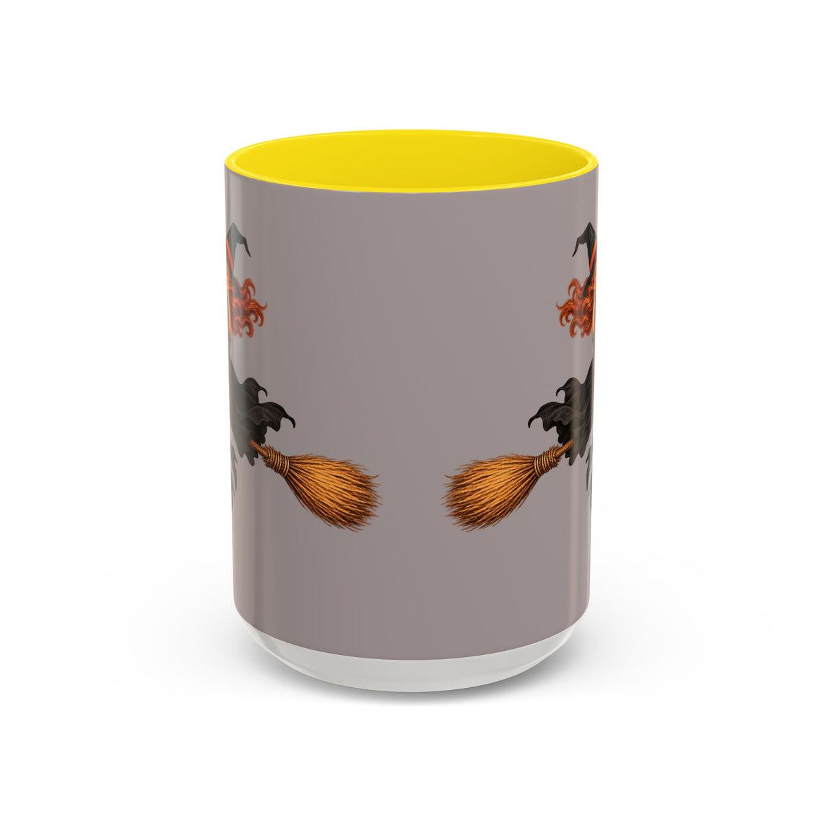 Hazel Hex Grey Accent Mug by CreepyCrafts.boo