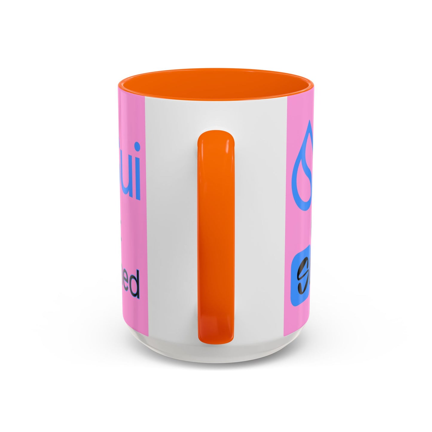 Sui: Get Slushed Pink Accent Mug by cypherpunkgear.com