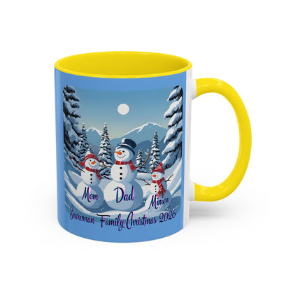 Snowman Family of 3 Accent Mug by cypherpunkgear.com