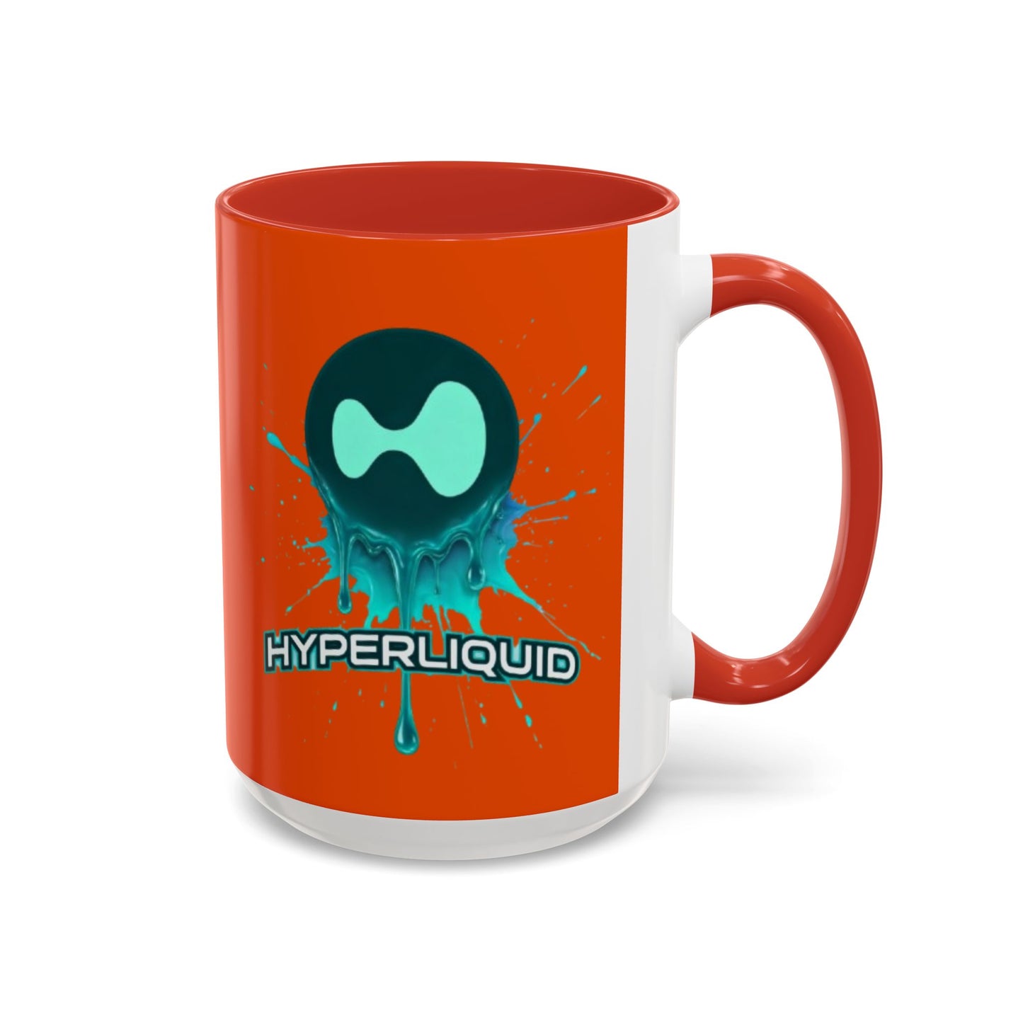 HYPE Drip Orange Accent Mug by cypherpunkgear.com