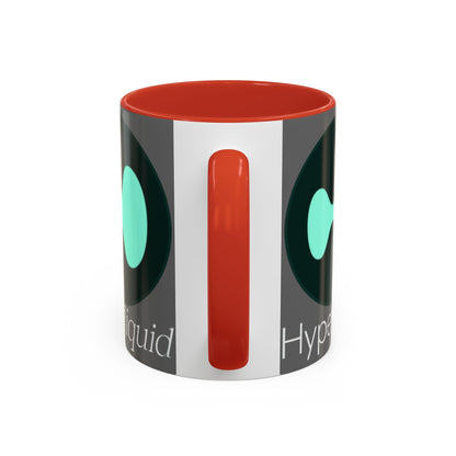 Hyperliquid White font Grey Accent Mug by cypherpunkgear.com