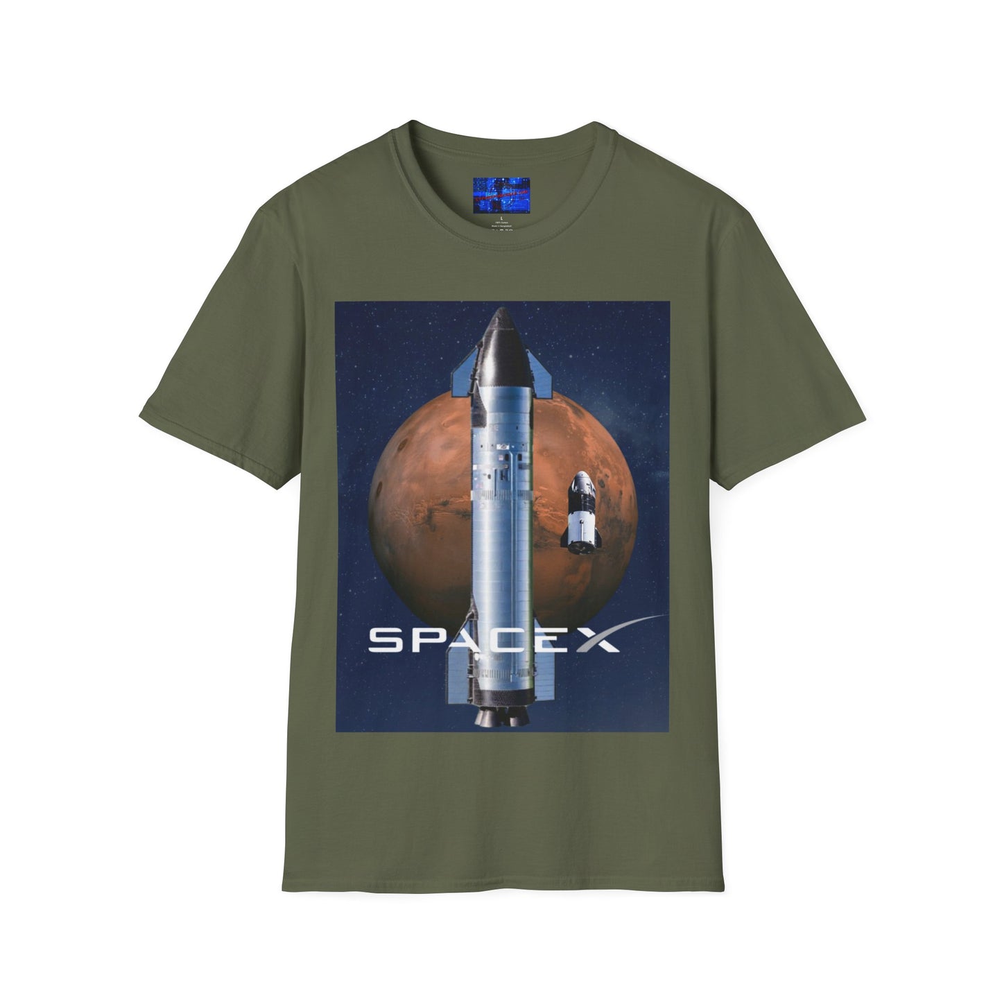 SpaceX Mars Unisex T-Shirt by cypherpunkgear.com